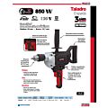 Taladro espada 1/2" 850 W 120 V, 50 Nm Urrea