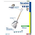 Paq c/3 Pala sanitaria con puño contractor grip, cuchara de aluminio Surtek