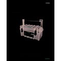 Caja portaherramientas plástica con broches metálicos y charola 17" x 9" x 8" Urrea