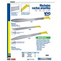 Machete laminado con mango amarillo recto 16" Surtek