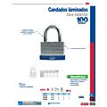 Candado laminado corto 30 mm, llave estándar Lock