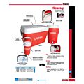 Hielera roja Urrea de 45.5 Lt, 58.5 cm x 36 cm Urrea