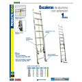 Escalera de extensión tipo III de aluminio con 20 peldaños Surtek