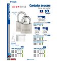 Candado de acero largo 45 mm, llave estándar, en caja Prolok