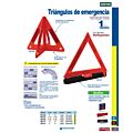 Triángulo reflejante de emergencia armable, 10" Surtek