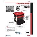 Banco para mecánico con cajones, 46 cm Urrea