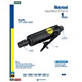 Moto-tool neumático recto de 25000 rpm broquero de 1/4" Surtek