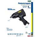 Pistola de impacto neumática cuadro de 1/2" 207 Ft-lb sistema rocking dog Surtek