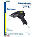 Pistola de impacto neumática cuadro de 1/2" 360 Ft-lb sistema twin hammer Surtek