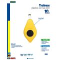 Juego de tiralíneas plástico 30 m, con tiza, 3 piezas Surtek