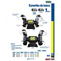 Esmeril de banco 6" 343 W 120 V, 3450 RPM Surtek