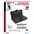 Juego de puntas de poder y adaptador rápido cuadro de 1/4" Quick release, 19 piezas Urrea