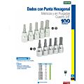 Dado con punta hexagonal cuadro de 3/8", métrico, 4 mm Surtek