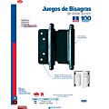 Juego de bisagras doble acción color negro, 3", 2 piezas Lock