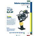Bailarina compactadora a gasolina con motor de 4 tiempos 6.5 HP Surtek