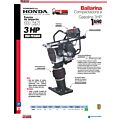 Bailarina compactadora a gasolina con motor de 4 tiempos 3 HP Urrea