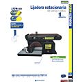Lijadora de banda 4" x 36" y disco estacionaria 6" 1/2 HP 120 V Surtek