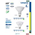 Paq c/6 Lámpara de LED Tipo PAR30, 12 W luz cálida Surtek