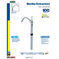 Bomba extractora vertical para lubricantes, suministro 300 ml por ciclo Surtek