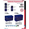 Gabinete superior 9 gavetas 27" azul serie X Urrea