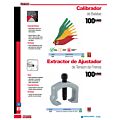 Calibrador de balatas métrico, 8 hojas Urrea
