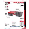 Juego combinado de puntas hexágono de 3/8" con adaptadores, 44 piezas Urrea