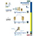 Paq c/6 Conector de latón 1/4" NPT macho Surtek