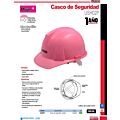 Casco de seguridad con ajuste de intervalos, color rosa Urrea