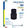 Dado de impacto, cuadro 1",  para capuchón 13/16" Surtek