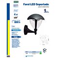Farol de LED soportado negro 4 W de 320 lm Surtek