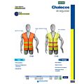 Chaleco de seguridad de alta visibilidad con cierre amarillo unitalla Surtek
