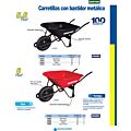 Concha para carretilla herraje tipo americano 6 Ft3, roja Surtek