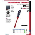 Destornillador con mango trimaterial 1000 V, de caja en pulgadas 1/4" x 5" Urrea
