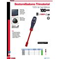 Destornillador con mango trimaterial 1000 V, de caja métrico 11 mm x 5" Urrea