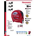 Flexómetro con carcasa de plástico 6 m x 25 mm en blíster Urrea