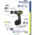Rotomartillo 1/2" a batería Ni-Cd 18 V, 21 Nm Surtek