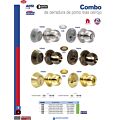 Combo de pomo tubulares de bola función sencilla, acero inoxidable, llave estándar, blíste Lock