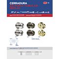 Pomo tubular bola función baño, latón brillante, blíster Lock