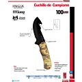 Cuchillo de acero inoxidable con mango de plástico de 8-5/16", para campamento Urrea