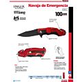 Navaja abatible de acero inoxidable para emergencias Urrea