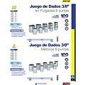 Juego de dados cuadro de 3/8" 6 puntas, en pulgadas, 10 piezas Surtek