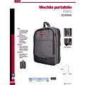 Mochila portafolio con compartimiento acolchonado para laptop y salida para audífonos Urrea