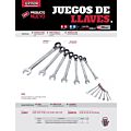 Juego de llaves combinadas pulido espejo de matraca rev en pulgadas, 12 puntas , 7 piezas Urrea