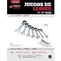 Juego de llaves combinadas pulido espejo de matraca cortas en pulgadas,12 puntas, 7 piezas Urrea