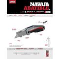 Navaja utilitaria abatible con corta hilo de 7" Urrea
