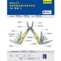 Pinza multiherramienta 14 en 1 Surtek