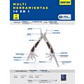 Pinza multiherramienta 14 en 1 con luz LED Surtek