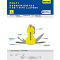 Pinza multiherramienta 6 en 1 tipo llavero Surtek