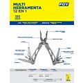 Pinza multiherramienta 12 en 1 Foy