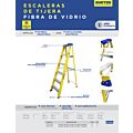 Escalera de tijera tipo II de fibra de vidrio con 7 peldaños Surtek